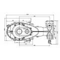 Bombas de atuador Triplex de alto fluxo com caixa de engrenagens 171L